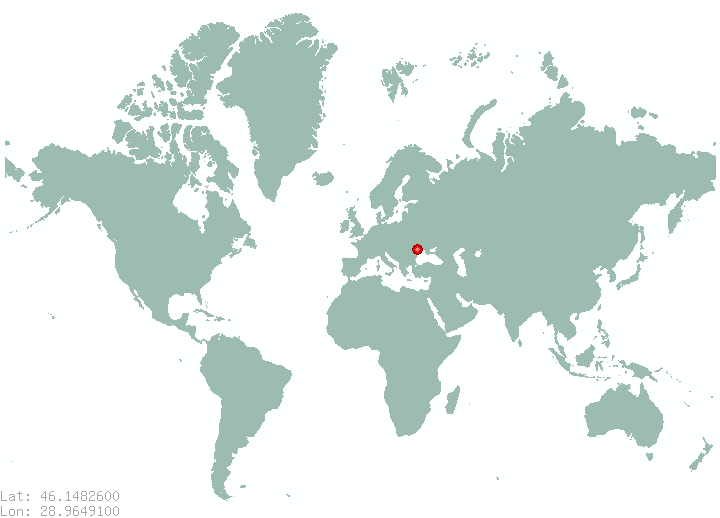 Tvardita in world map